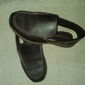 Hush Puppies 🐶  School Uniform Shoes Brown Boys size 4.5 Like new